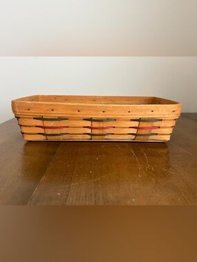 Longaberger Traditions Handwoven Natural Wood Bread Basket